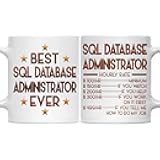 MONIZILUCKY Sql Database Administrator Mug Sql Database Administrator Gift 11oz White Ceramic Mug for Office Work Friends Coworkers Birthday Thanksgiving Christmas Gift for Sql Database Administrator
