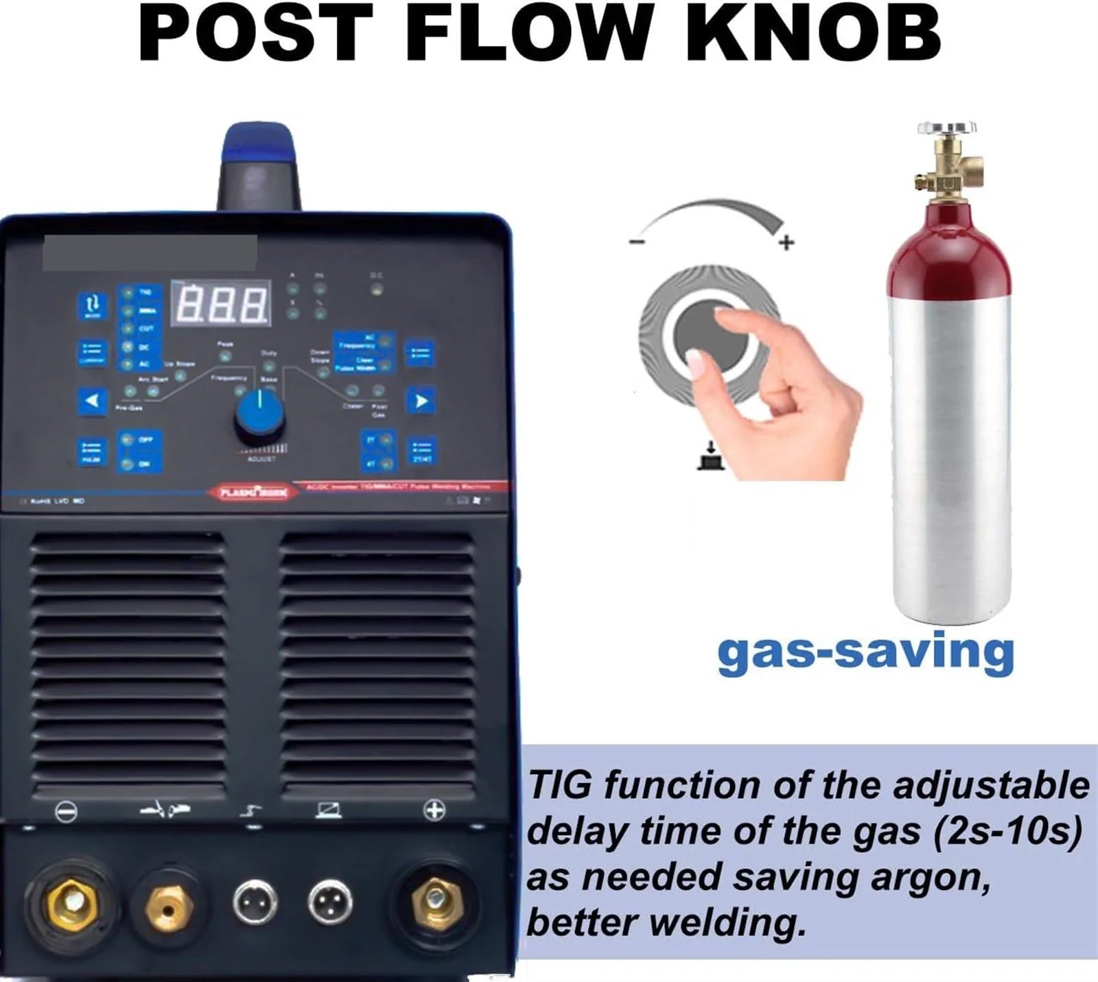 Aluminiowa spawarka TIG ac/dc Pulse 5 w 1 spawarka inwertorowa półautomatyczna spawarka bez gazu