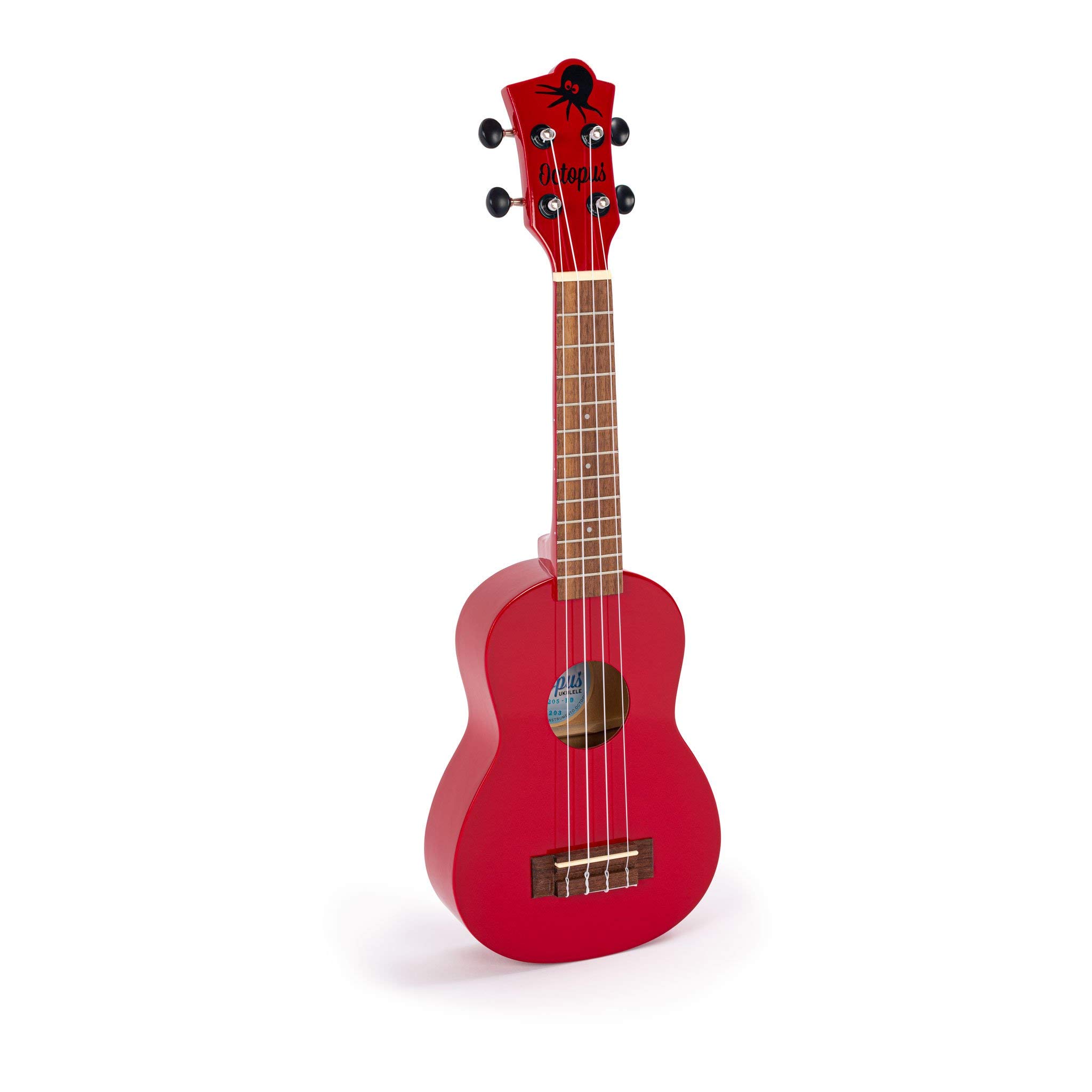 Octopus Ukelele soprano Academy en rojo manzana caramelo