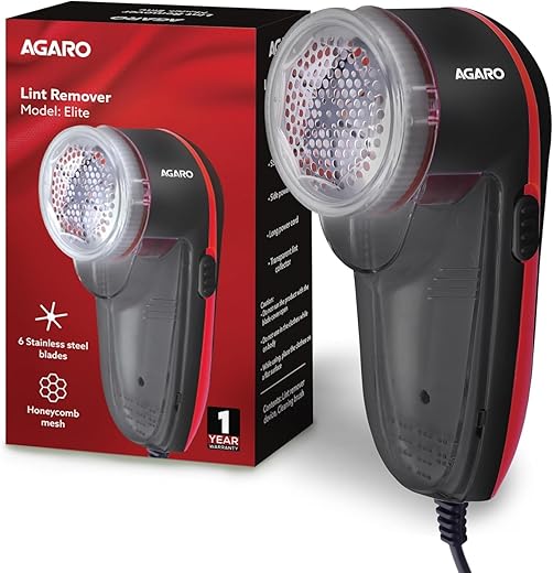 AGARO Elite Lint Remover with Cord, for Woolen Sweaters, Blankets, Jackets/Burr Remover Pill Remover from Carpets, Curtains