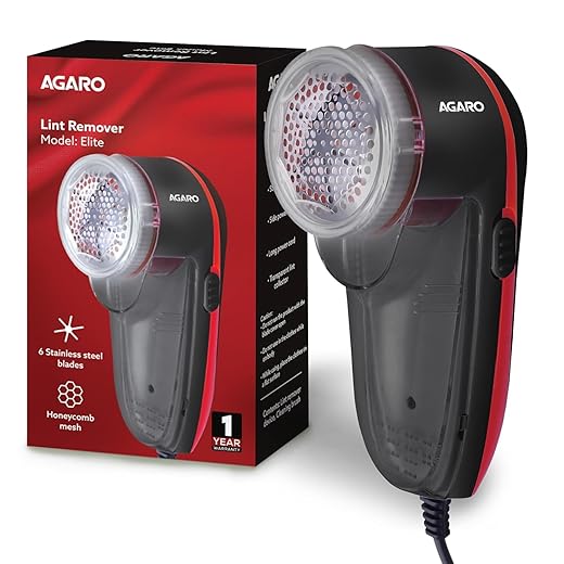 AGARO Elite Lint Remover with Cord, for Woolen Sweaters, Blankets, Jackets/Burr Remover Pill Remover from Carpets, Curtains