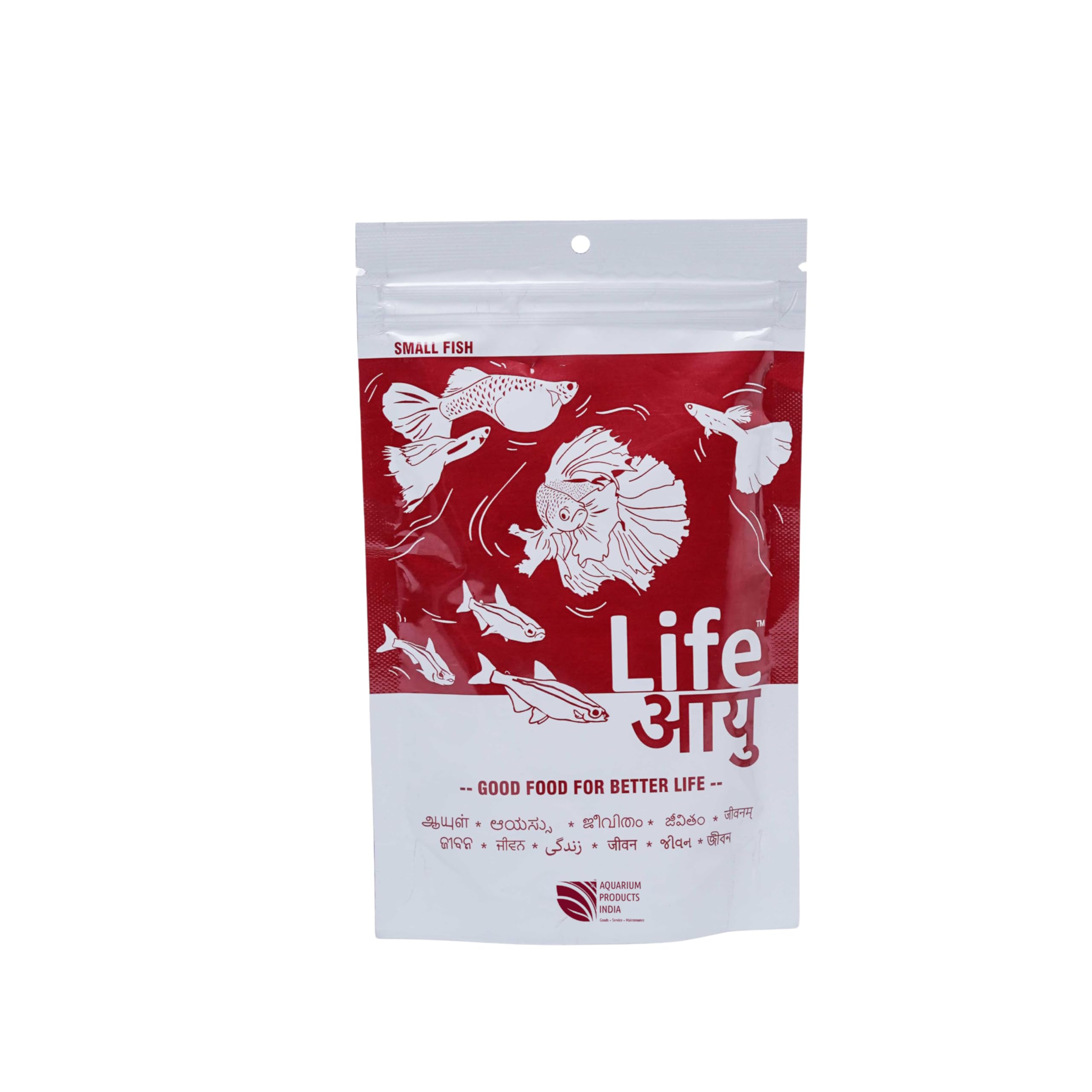 Life Aayuh Red Fish 100g | Highly Nutritious Food for Small Fish | Promotes Head Growth & Immunity | Slow Sinking Food Pellets-image-7