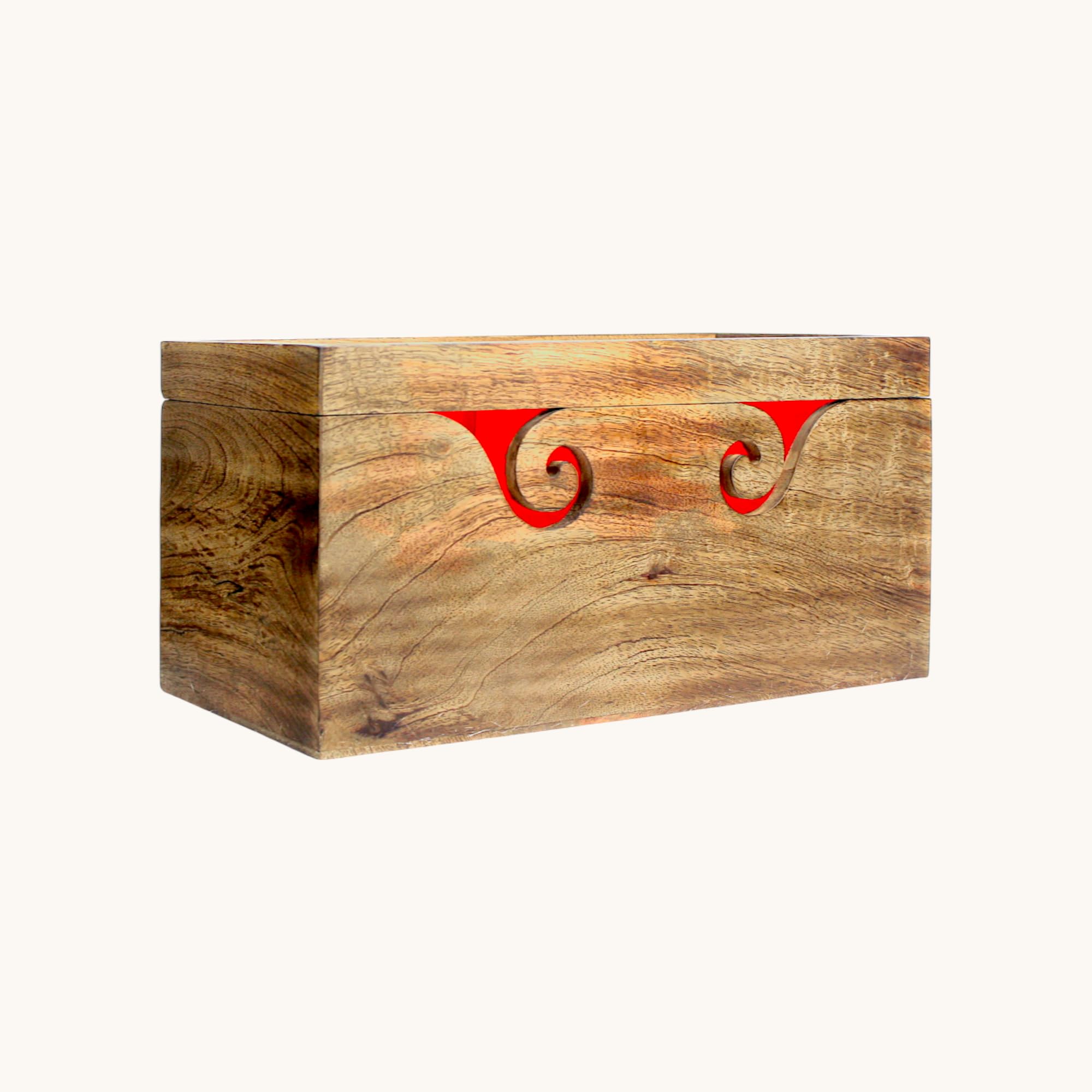 Handgefertigte Garnschale aus Holz mit Deckel, Naturholz, 2 Größen, zum Stricken und Häkeln (2 Knäuelhalter)