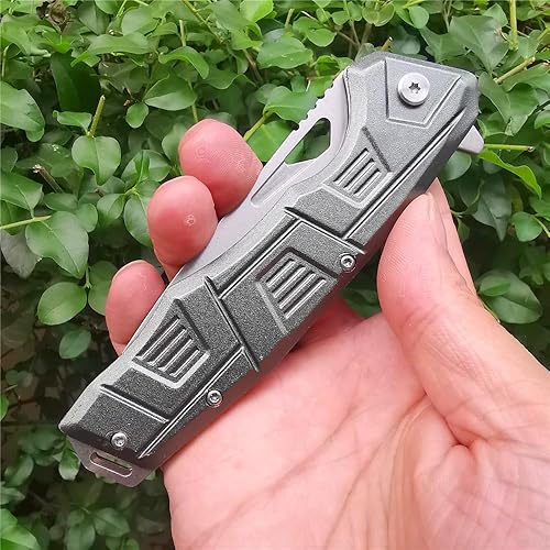 Miniatura 5 de DOOM BLADE Spring Assist - Cuchillo de bolsillo plegable, cuchillos geniales para acampar al aire libre, estilo militar, cuchillo táctico con