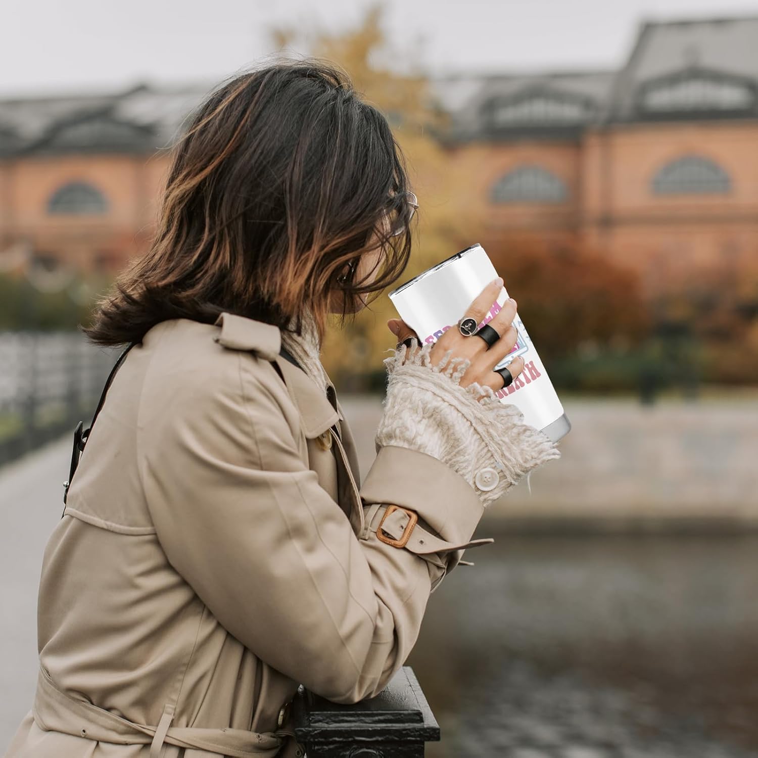 X-ray Tech Gifts, Radiology Tech Graduation Gifts, 20oz Stainless Steel Tumbler with Lid Straw, White - Image 5