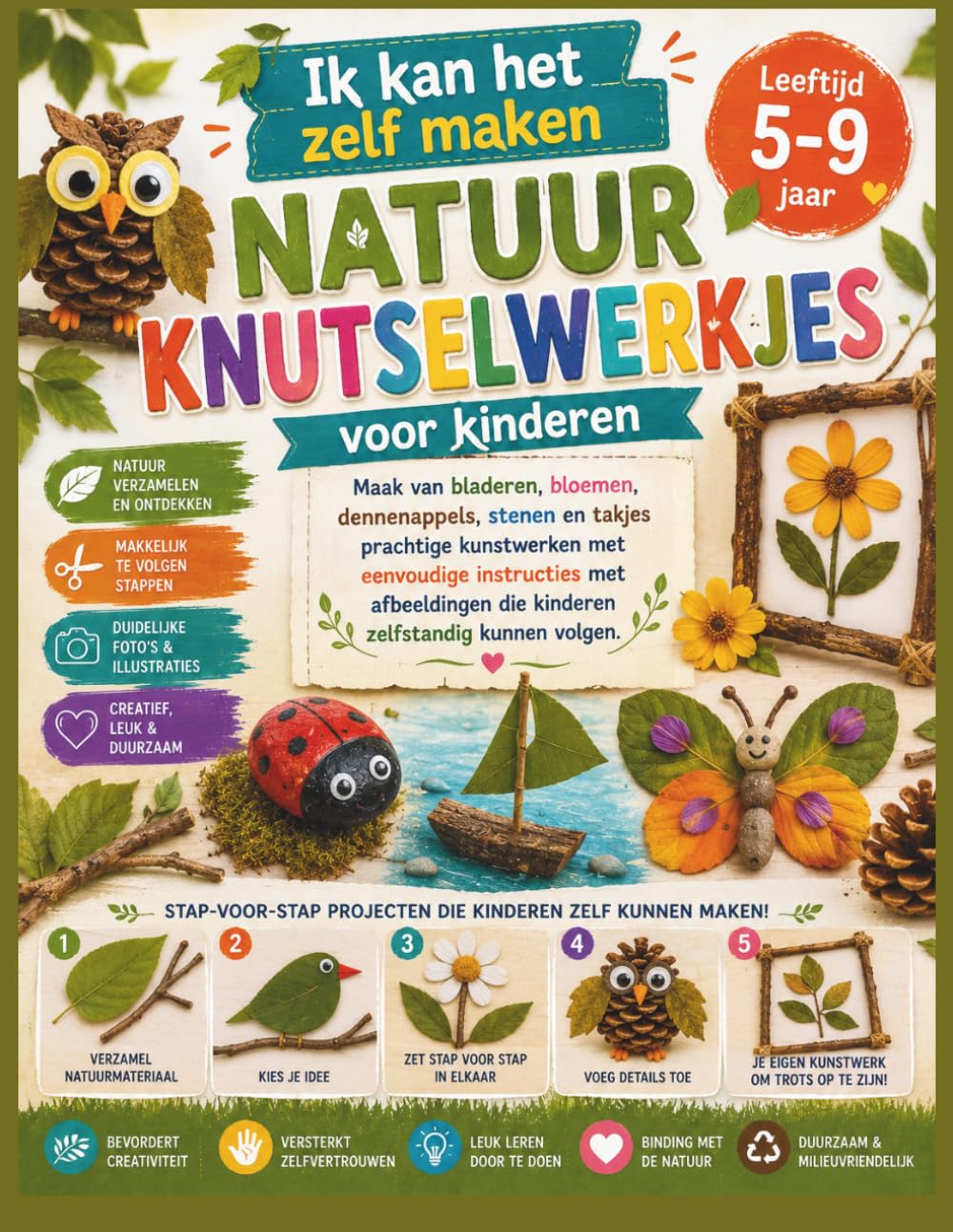 Ik kan het zelf maken Natuur knutselwerkjes voor kinderen Leeftijd 5–9 jaar: Maak van bladeren, bloemen, dennenappels, stenen en takjes prachtige ... die kinderen zelfstandig kunnen volgen