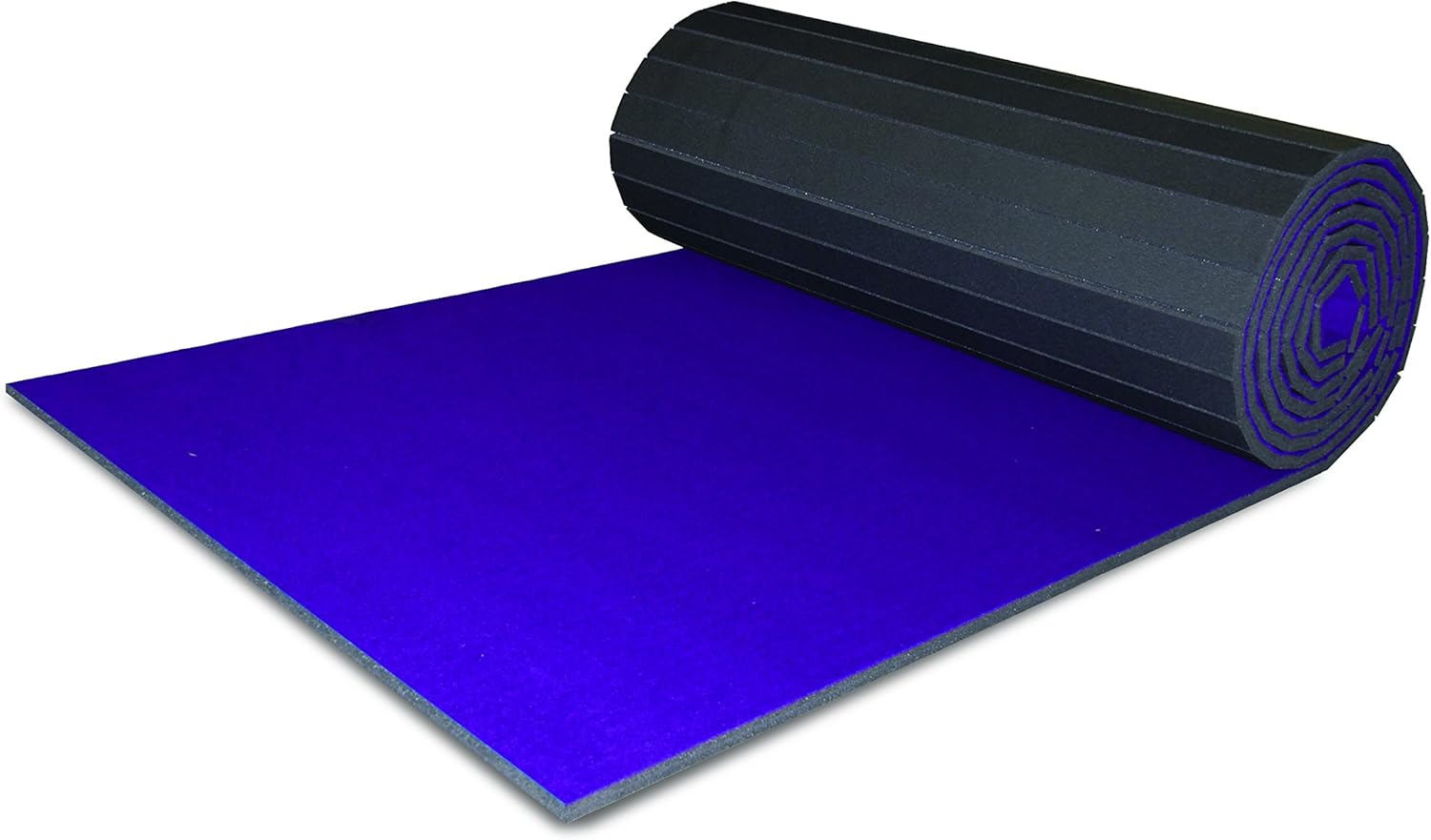 Tiffin Blue Eco Carpet Bonded Foam 6'x42'x13/8" Flexible for Gymnastics and