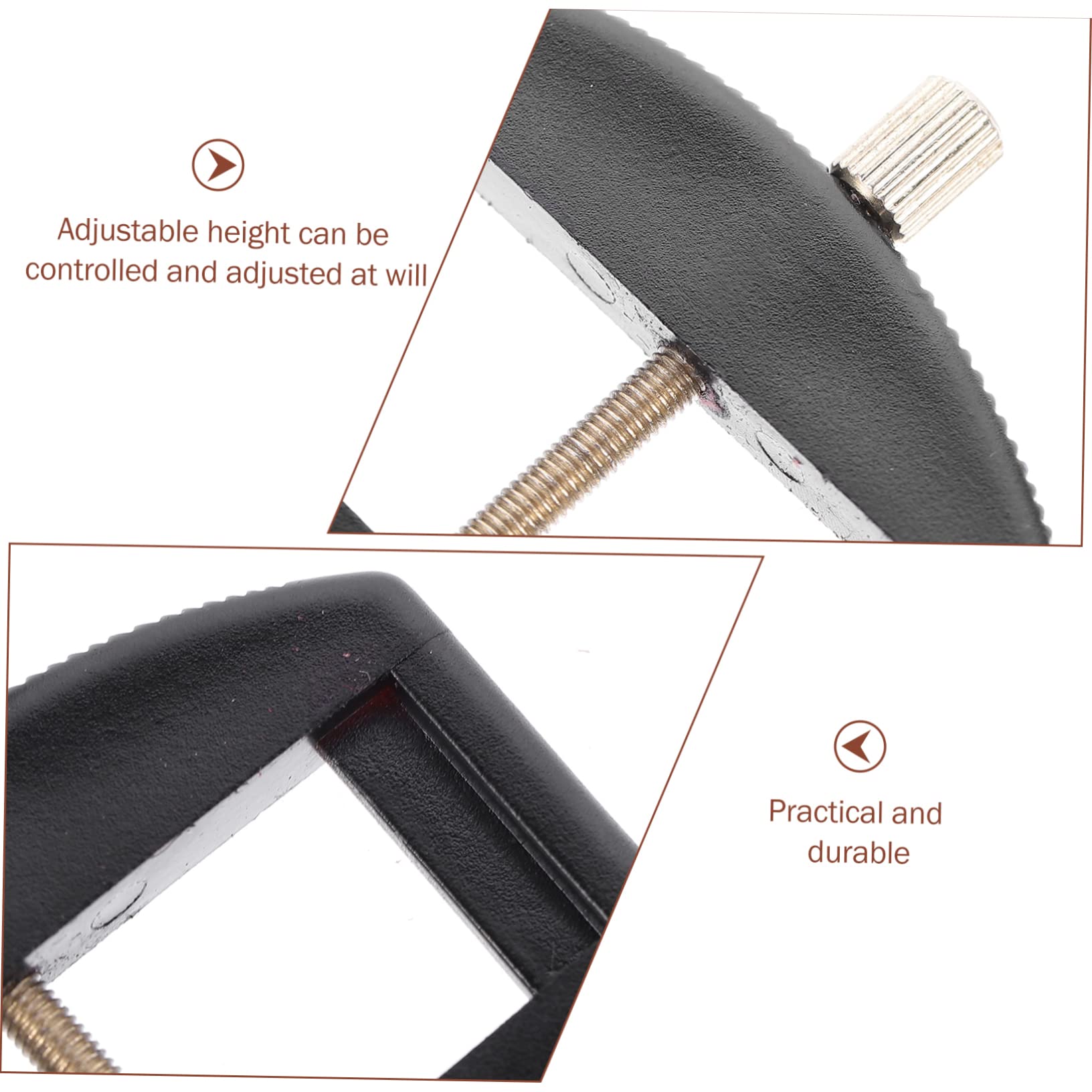 Sollevatore per Corde di Violino Nero 1/4-4/4 Altezza Regolabile | Strumento per Ponte del Violino, 1 Pezzo, Plastica Finitura in Ferro, Aspetto Gradevole e Pratico