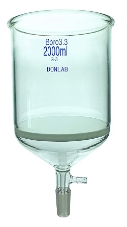 2000ml Glass Buchner Funnel, Filter Funnel, with 10mm Vacuum Hose connetion