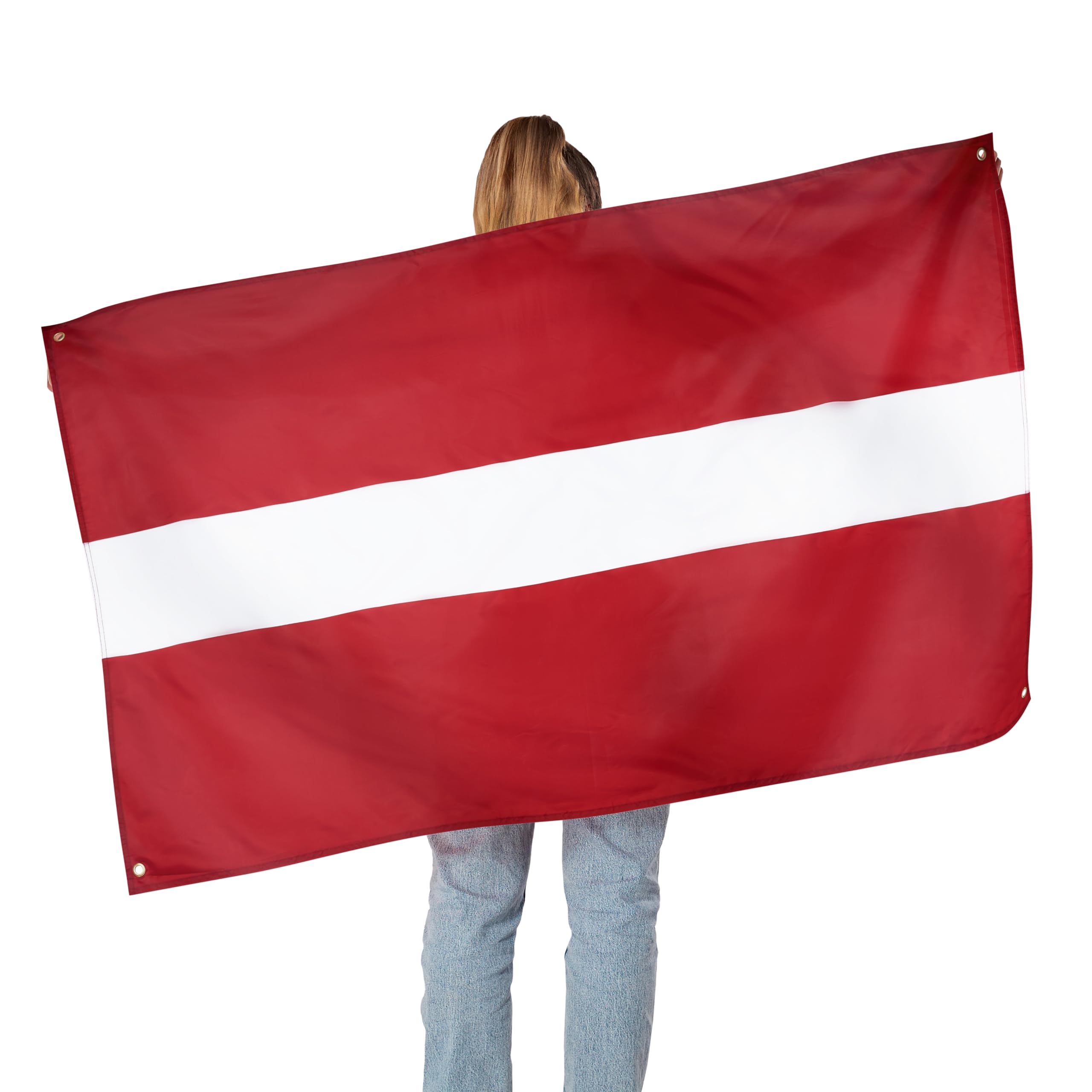 Runesol Latvia Flag, 91x152cm, 3ft x 5ft, 4 Grommets, Eyelet In Every Corner, Latvian Flag, Republic Of Latvia Flag - Image 2