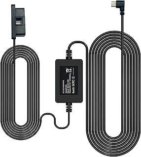 Dash Cam OBD Hardwire Kit Power Cable Type USB C Port,10FT 12V-24V to 5V,for Dash Camera F7N/F7NP/F7NS/F9 and Mirror Dash Cam T27/T700, Low Voltage Protection