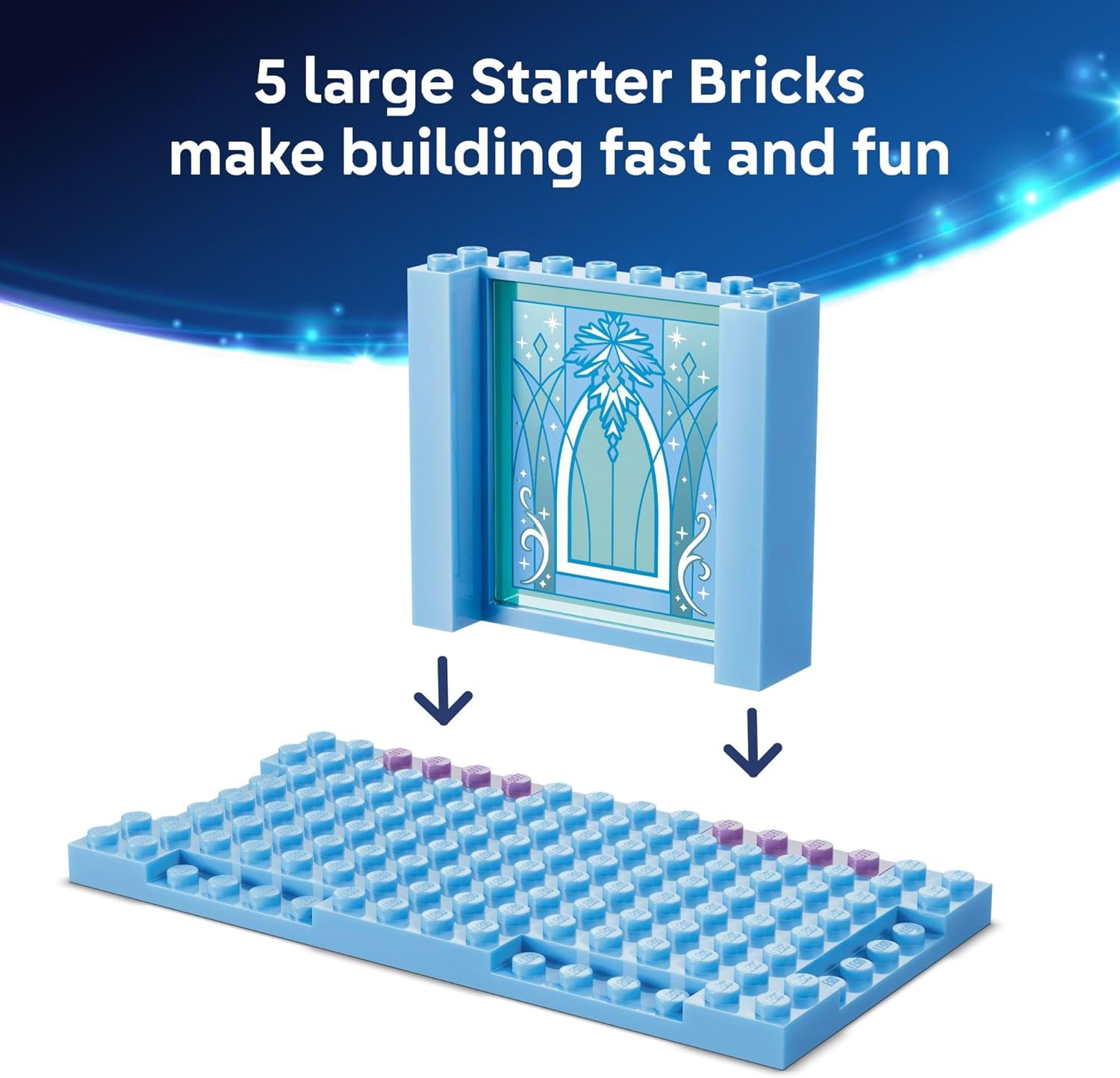 LEGO Disney Frozen Elsa’s Ice Castle & Snow Ride Adventure Building Toy - Frozen Toys for Girls & Boys, Ages 4+ - Disney Gift for Kids - 43281 - Image 3