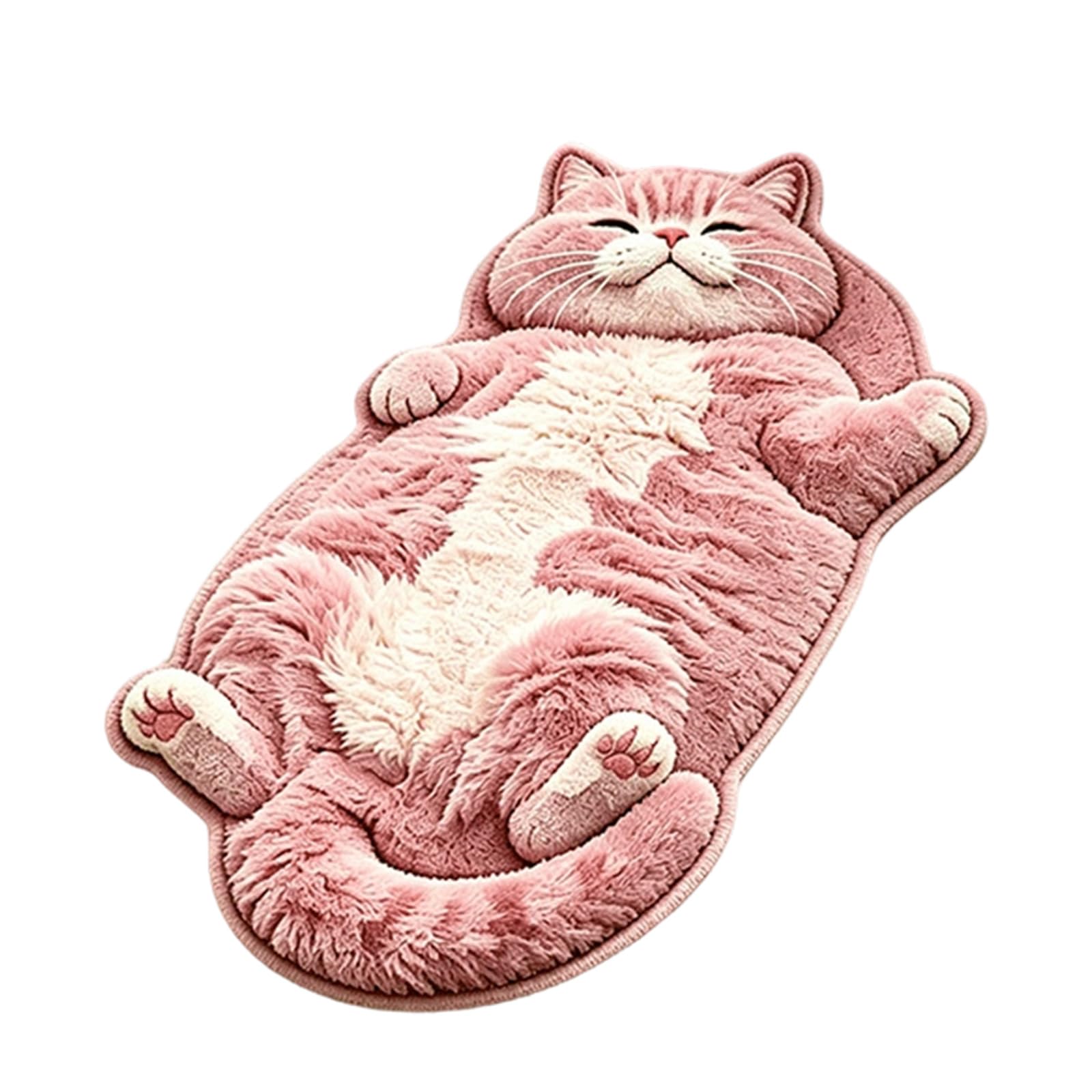 Shntig Bedside Mat Shaped Floor Rug for Entryway Decor and Bedroom Floor Accent, Decorative Single Piece Doormat Plush Rug Mat Indoor Accent Home Decor Bedside Entry Pet Themed Cozy