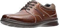 Clarks Men's Cotrell Walk Oxford Shoes - Durable Tobacco Leather, OrthoLite Comfort Footbed, Lightweight EVA Sole