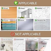 Vista 4 de Surard Cinta adhesiva de doble cara, paquete de 2 cintas adhesivas transparentes extraíbles de 3.28 pies x 0.5 pulgadas x 0.04 pulgadas, cinta