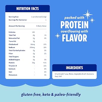 Chicken of the Sea Tuna Chunk Light in Water, 50% Low Sodium, 5-Ounce Cans (Pack of 24)