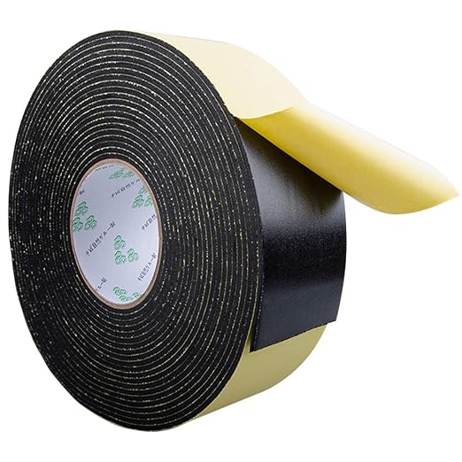 High Density Foam Insulation Tape Adhesive, Seal, Doors, Weatherstrip, Waterproof, Plumbing, HVAC, Windows, Pipes, Cooling, Air Conditioning, Weather Stripping, Craft Tape (33Ft x 1/8