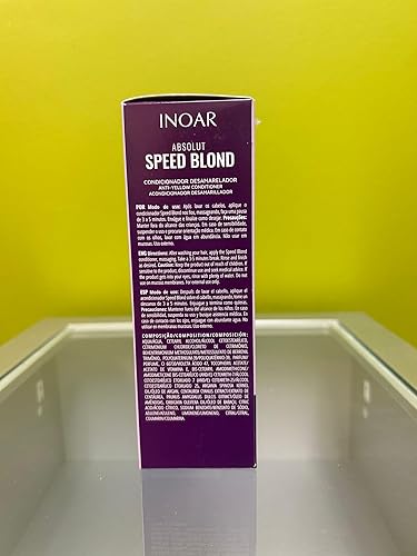 Miniatura 8 de Inoar Absolut Speed - Kit de champú y acondicionador rubio con aceite de argán para cabello rubio, plateado y gris con neutralización e hidratación