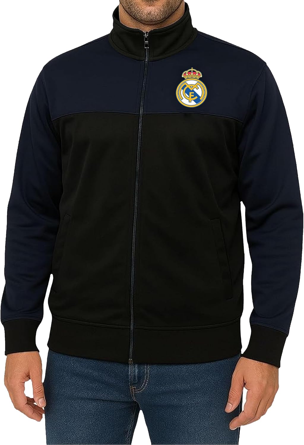 Icon Sports Officially Licensed Real Madrid CF Track Jacket - Unisex Adult