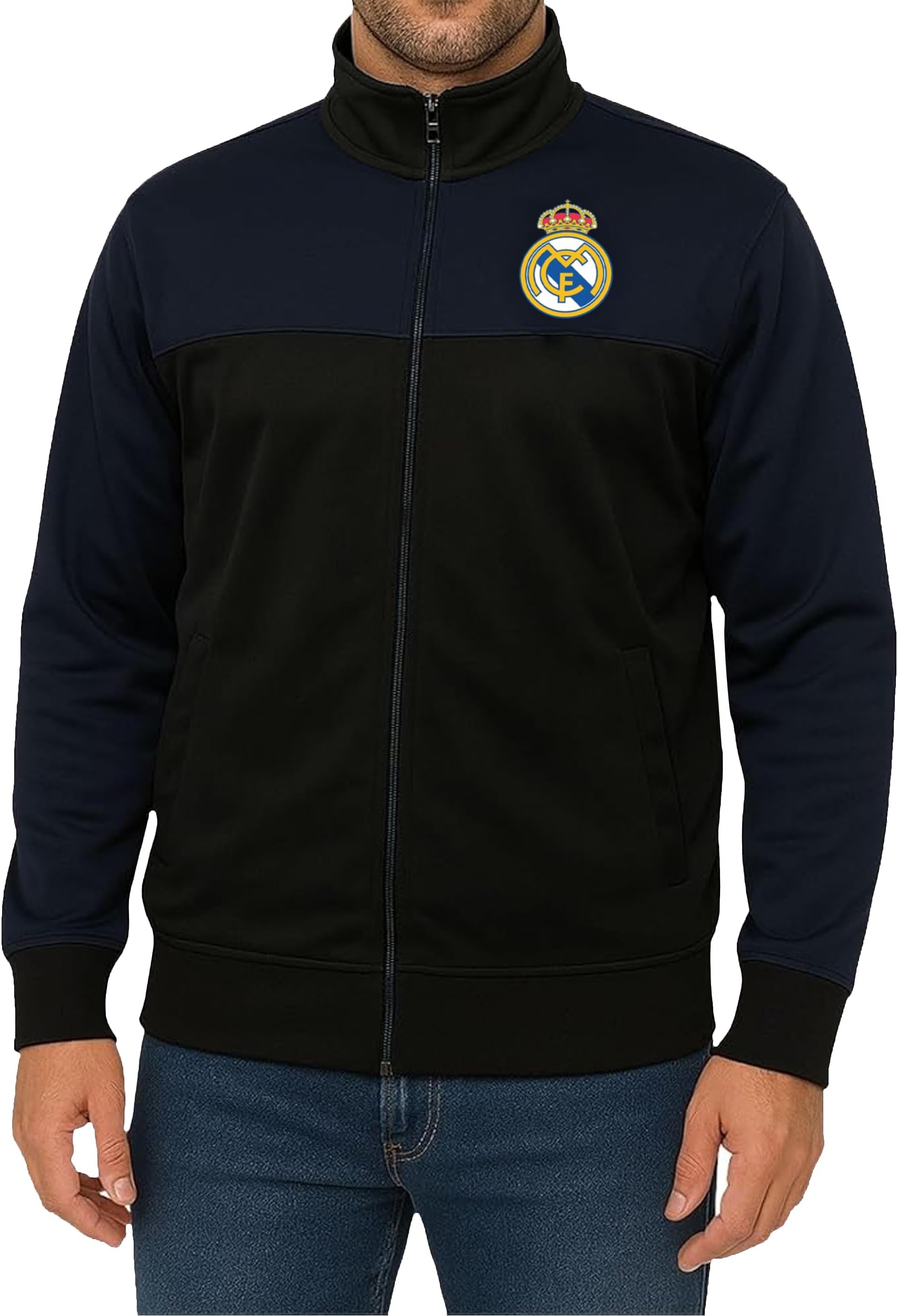 Officially Licensed Real Madrid CF Track Jacket - Unisex Adult