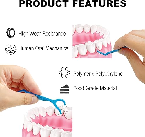 Miniatura 7 de Varilla de hilo dental molar, más conveniente para limpiar los dientes posteriores, palitos de hilo dental, púas de hilo dental, hilo dental,