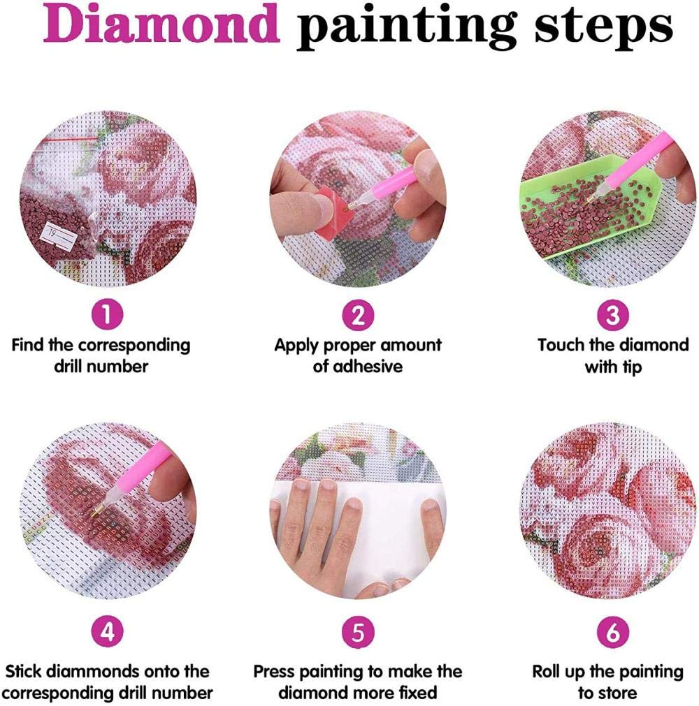 Peinture Diamant 5D Diy Kit Pirates Of The Caribbean Broderies Mosaïque Diamond Painting Point de Croix pour Adultes Et Débutants 8x12inch(20x30cm)