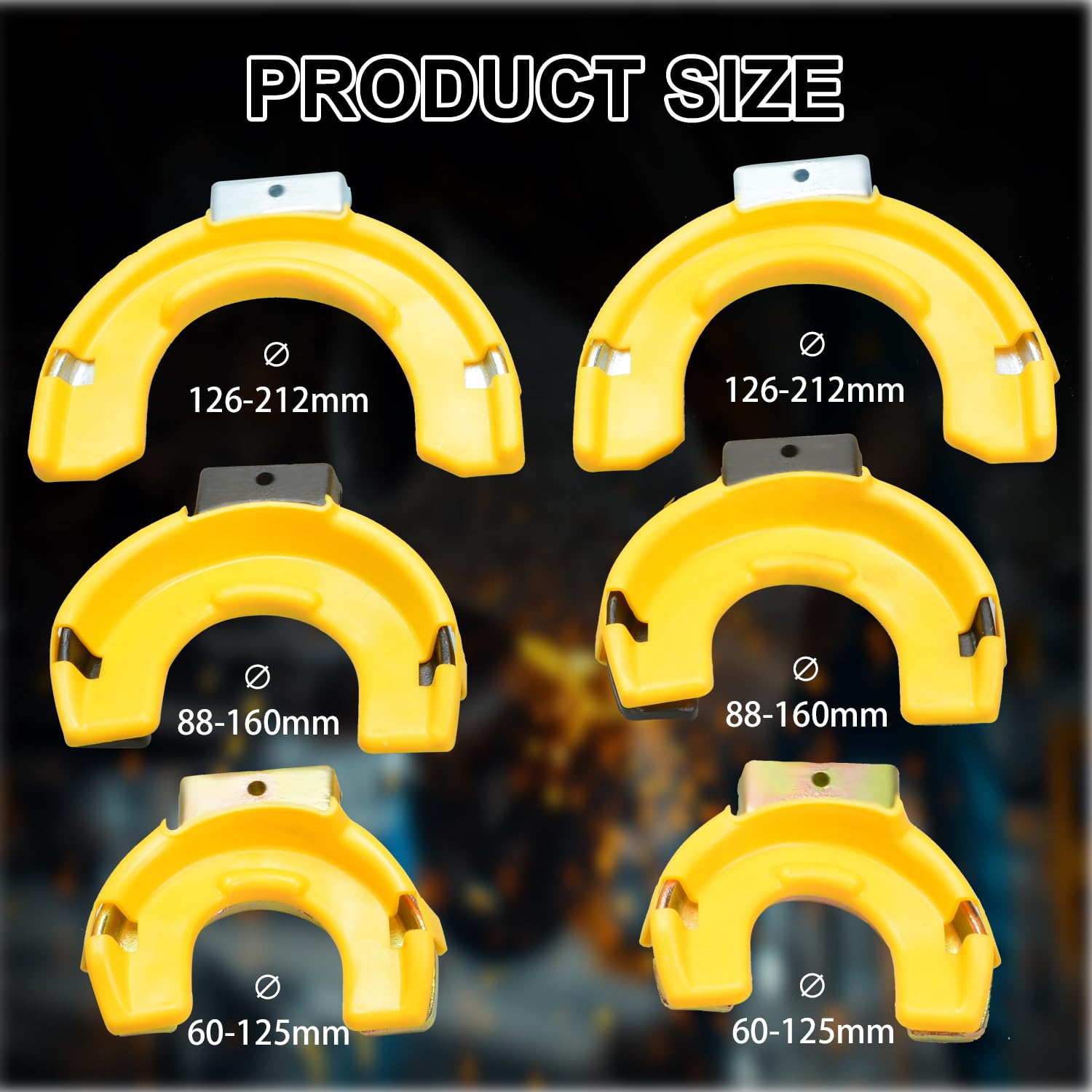 Macpherson Strut - Kit compressore e estrattore intercambiabile per molle elicoidali, set di attrezzi, con protezione giogo