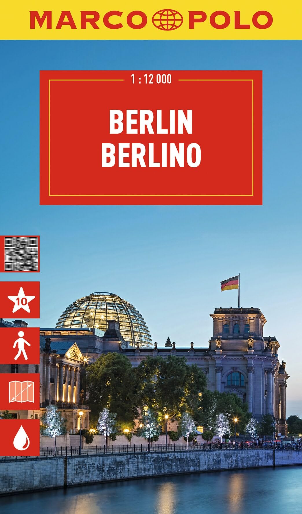 Marco Polo Berlin Travel Map: Detailed Tourist Map with Top Sights (Folded Map)
