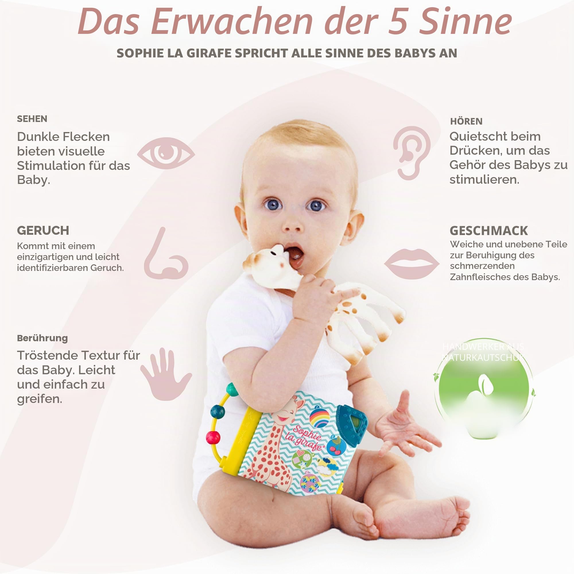 Sophie la Girafe - Geburts-Set Spielzeug + Buch + Rassel
