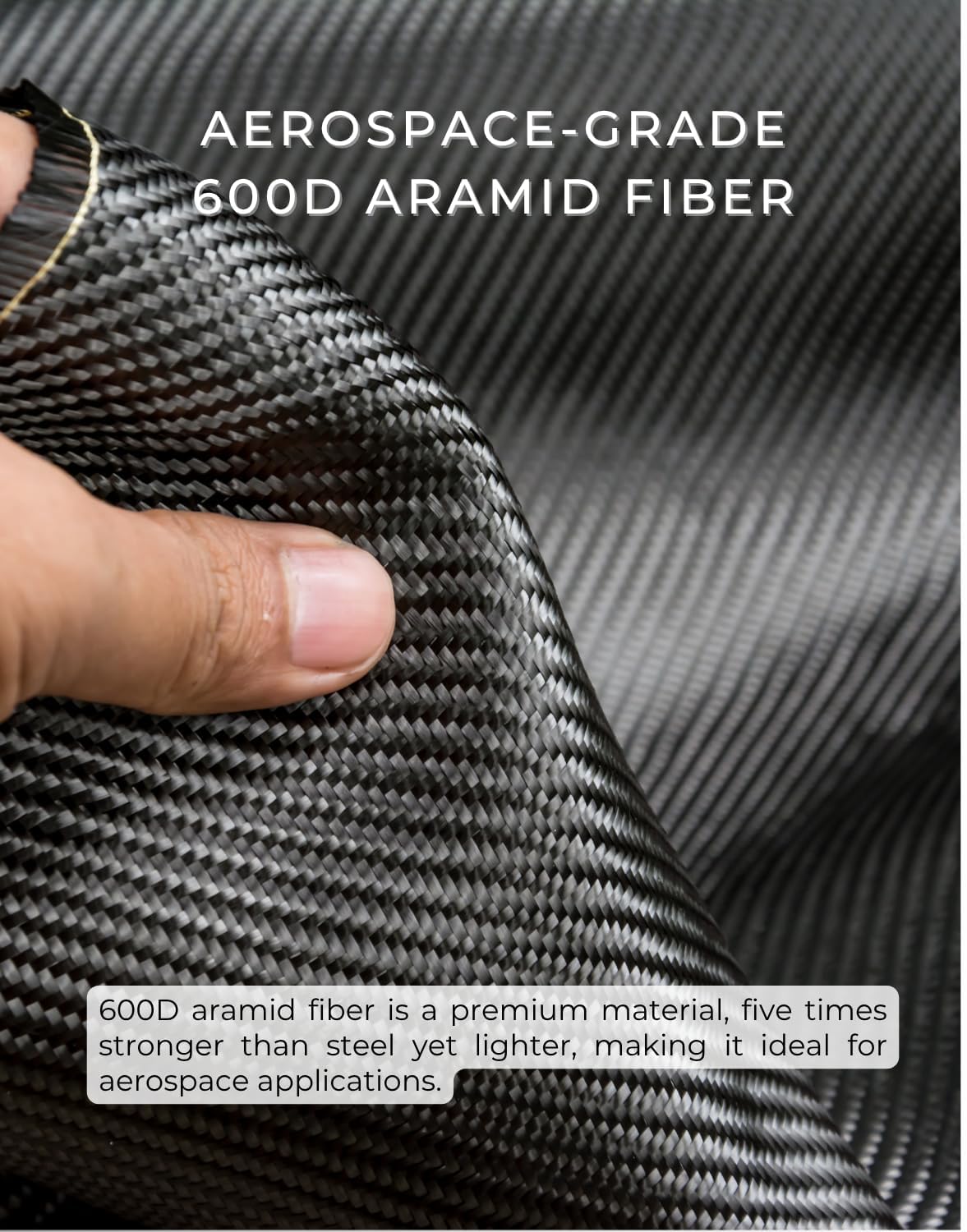 Thinborne Compatible with Samsung Galaxy S25 Edge Case, [Unbelivably Thin] [600D Aramid Fiber] [ Feels Like No Case] [Carbon Fiber Texture] - Black