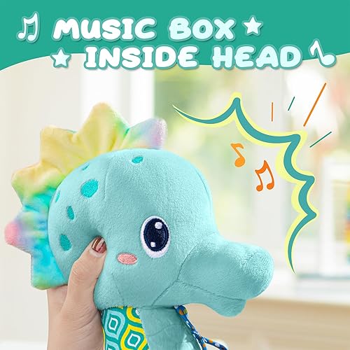Miniatura 2 de Juguetes para bebés de 0 a 12 meses, juguetes de peluche musicales con actividad sensorial suave, con arrugas, sonajero y texturas, juguetes para el