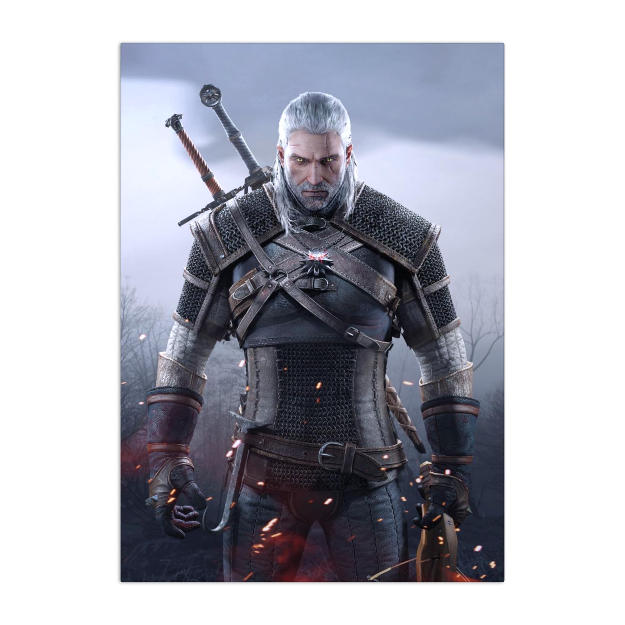 Displate Poster In Metallo - Decorazioni da Parete Decorazione Murale - Witcher 3 - The Witcher - 32 x 45 cm Matt