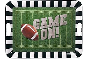 Unleash the Super Bowl Spirit with the Ultimate Football Melamine Serving Tray