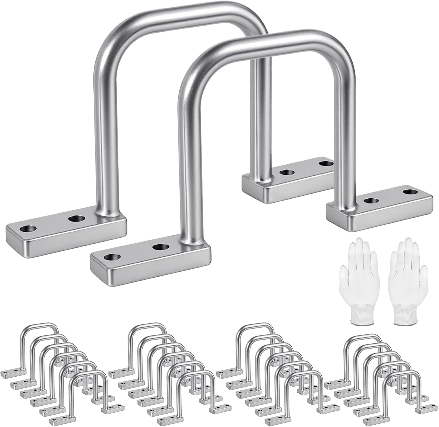 25Pcs 2Inch Distribution Rings,Aluminum D Ring for Sorting Out Electric Cables, Cable Management for Commercial and Residential Use, Silver