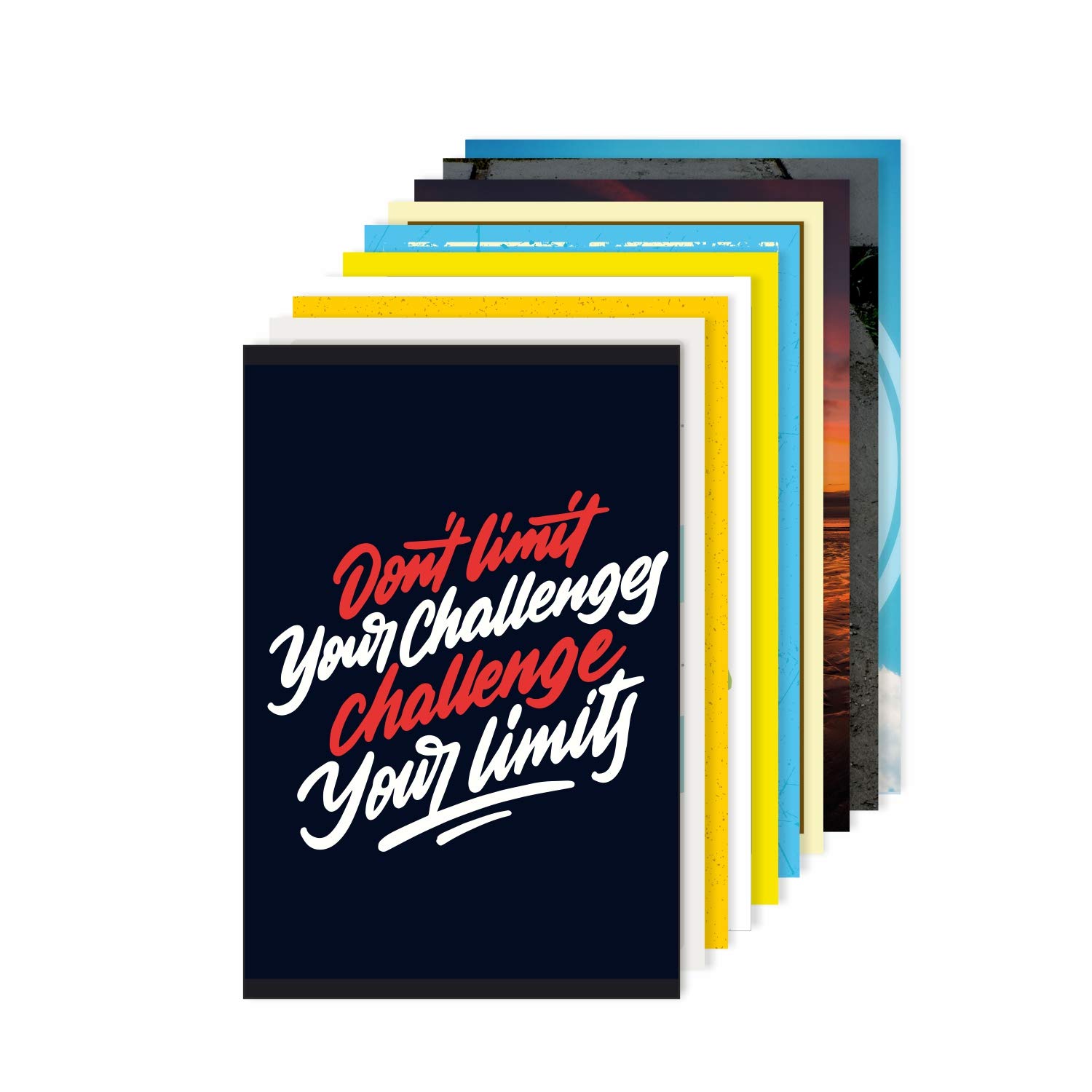 Amazon Brand Solimo Wall Posters with Adhesive Tape, Set of 10