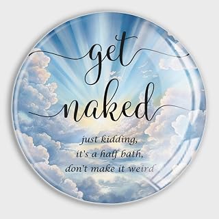 Get Naked Just Kidding,It's A Half Bath,Don't Make It Weird Refrigerator Magnets Magnetic for Fridge Happy Mother's Day Glass Fridge Magnets Perfect for Refrigerators Maps Magnetic Items