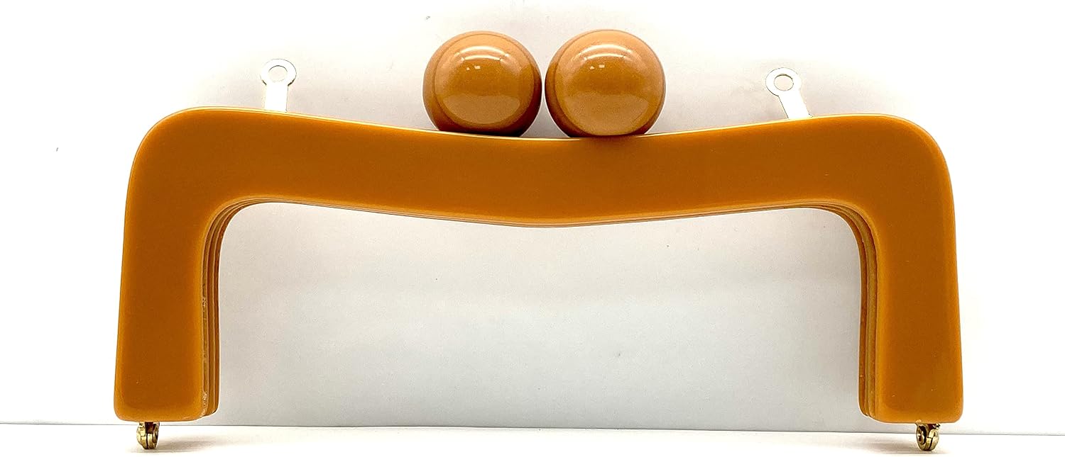 Acrylic resin glue on Kiss Clasp Lock coin purse pouch Bag Clutch Frame for purse bag making 8" X 3" / 20.5cm x 7.5cm M147