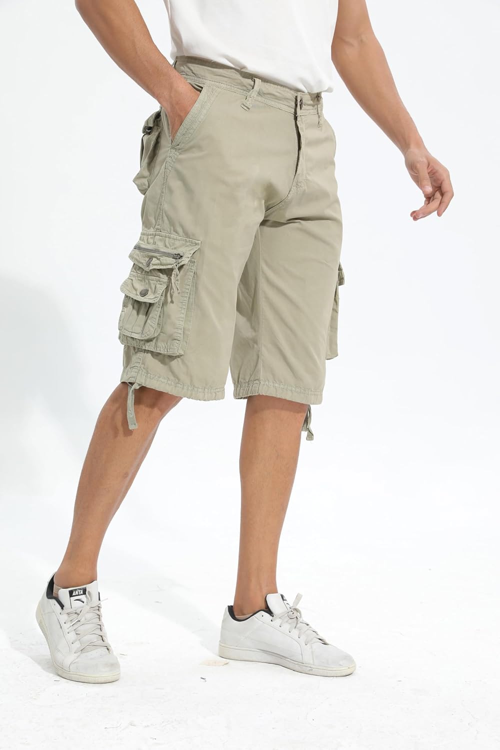 Leward Men's Cotton Twill Cargo Shorts Outdoor Wear Lightweight - Image 6