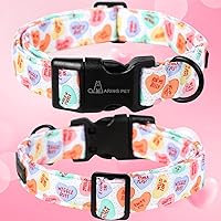 Vista 158 de Aring Pet Collar de algodón, ligero y ajustable, con hebilla de liberación rápida para perros pequeños, medianos y grandes, para cachorros, XS