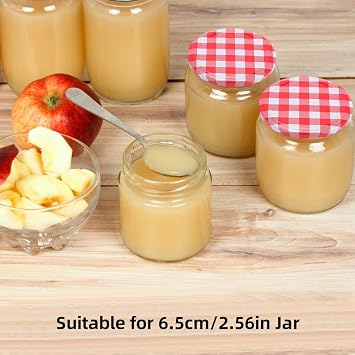 Didiseaon 40pcs Jam Jar Lids 70mm Canning Lids Wide Mouth Screw Caps