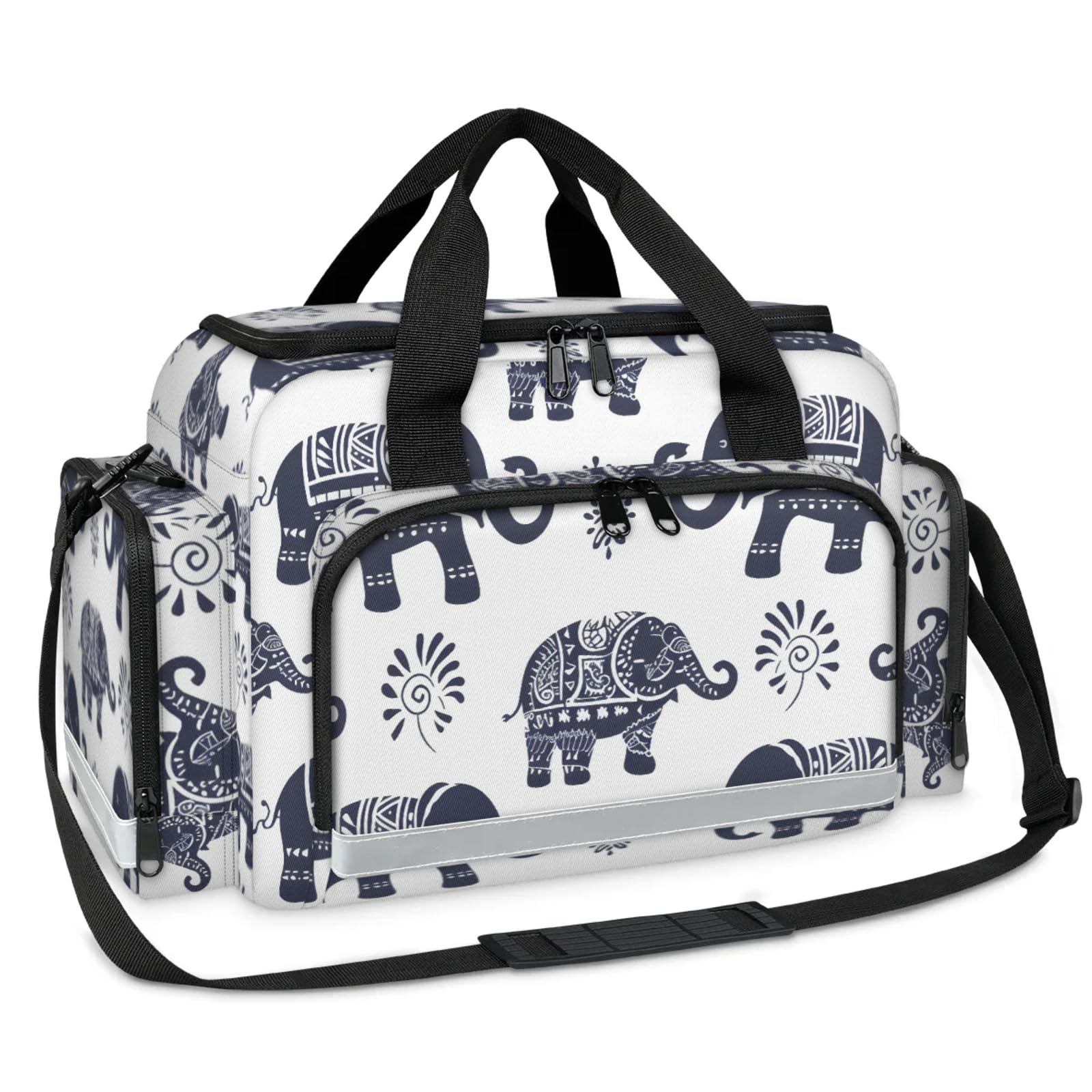 GzLeyigou First Aid Bags Empty, Powerful Elephant Emergency Bag First Aid Kit Multiple Compartment Kit Carrier On Call Trauma Bag For Paramedics Emergency Medical Supplies Kit