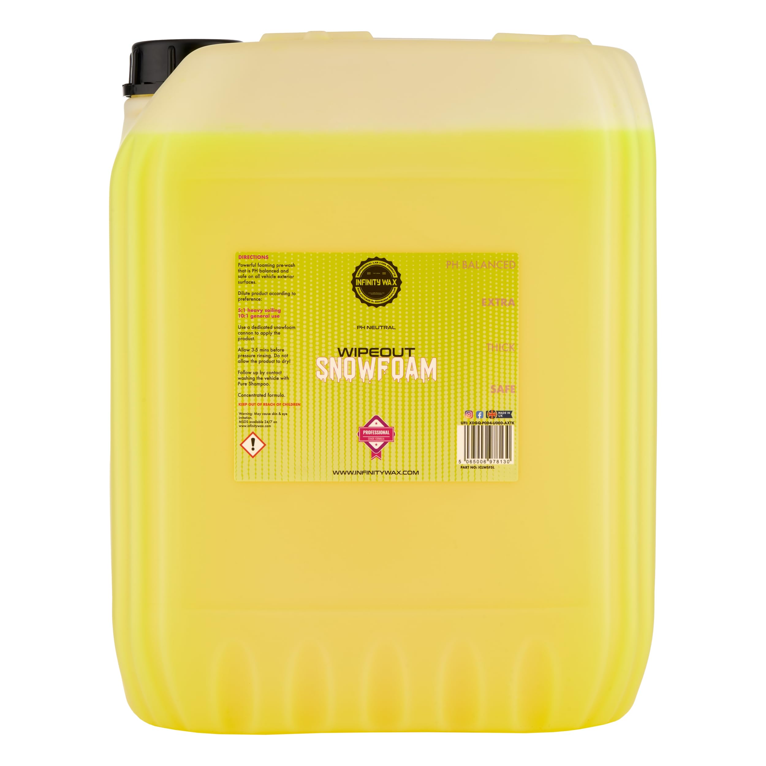 Infinity Wax Wipeout Snowfoam 20L