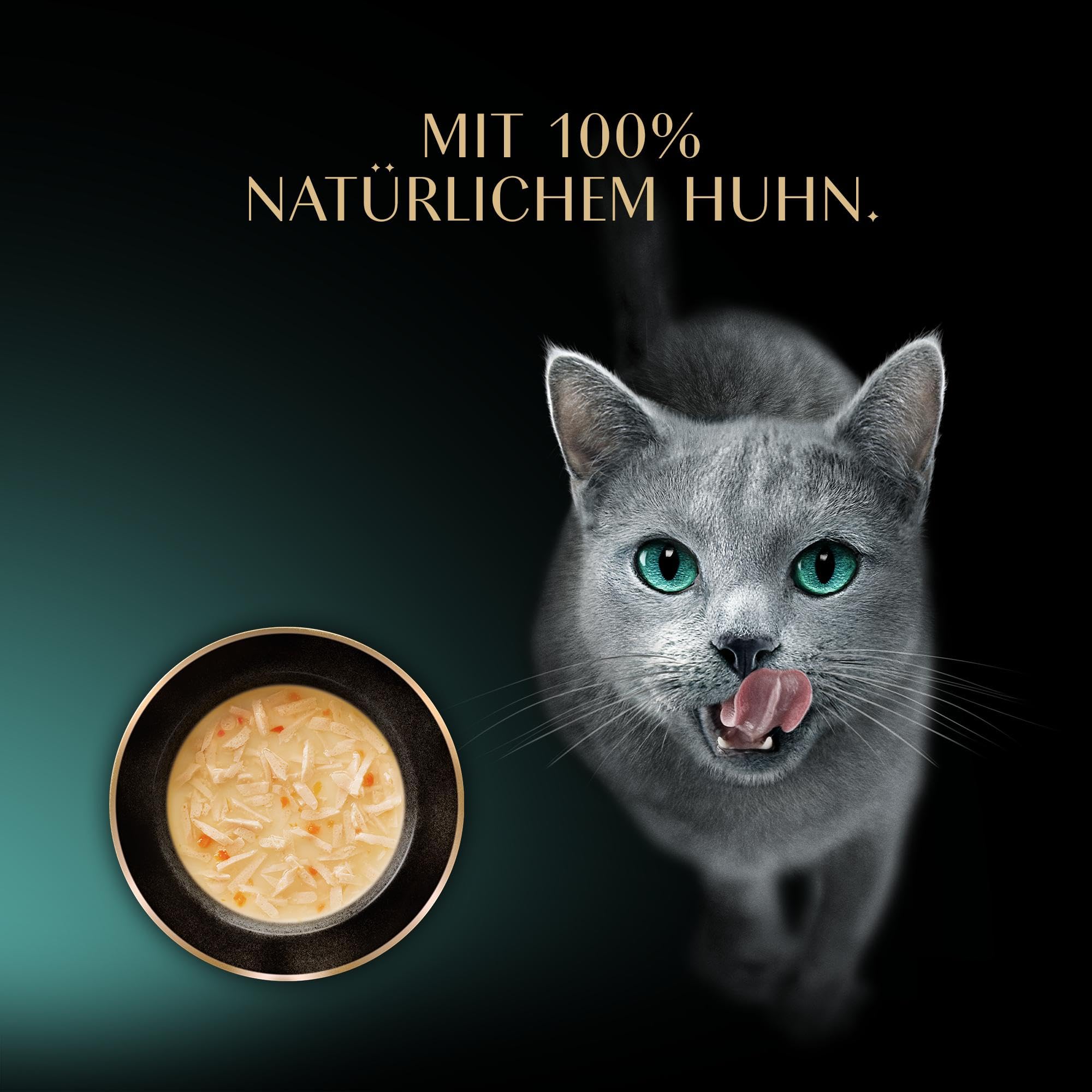 SHEBA Soup Adult Katzen-Nassfutter Portionsbeutel mit Huhn 10 x 4 x 40g, 40er Pack