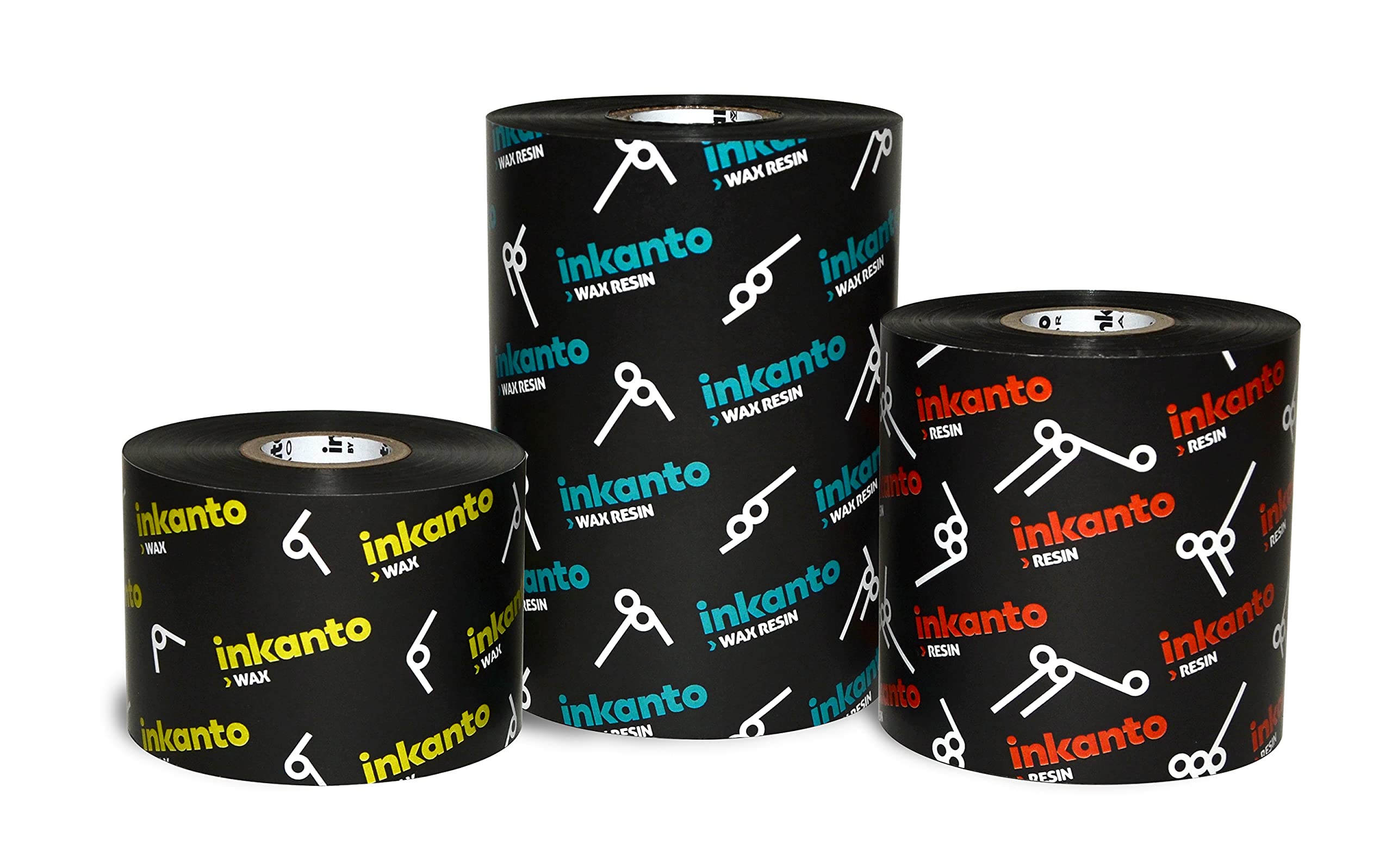Inkanto Ribbon Armor 110 mm x 74 mt cera T53060IO AWR 8 extra wax ink out 1/2" box 25 pz