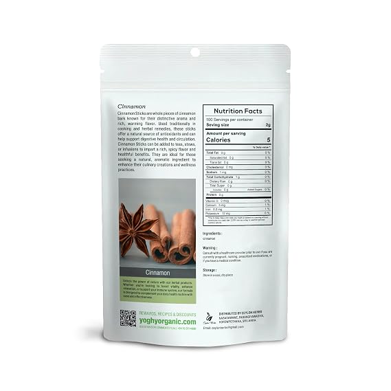 True Ceylon Cinnamon Sticks - 100% Pure, Organic, Non-GMO Authentic Ceylon Cinnamon for Teas, Cooking, and Baking