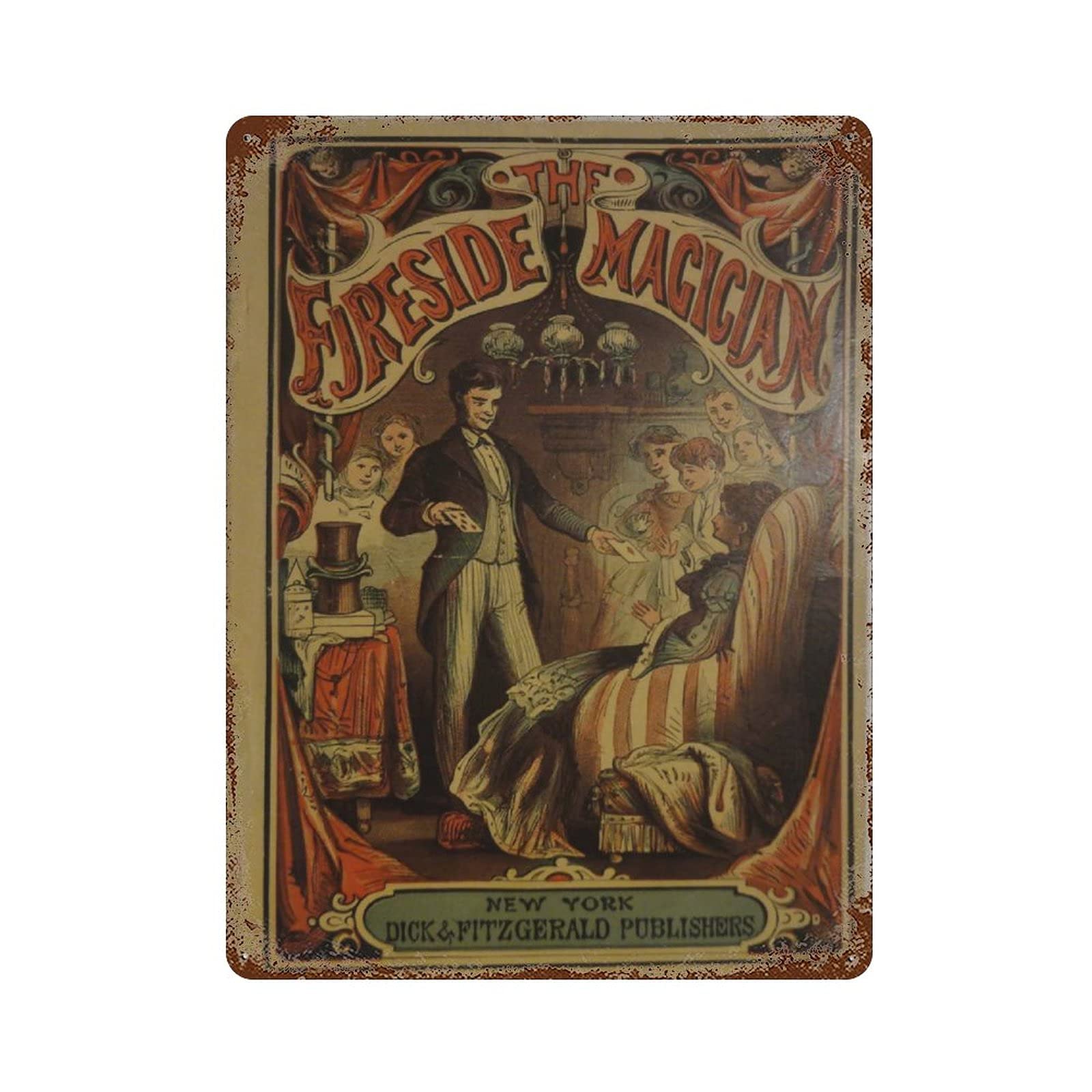 Taurus Knowledg Retro Metal Iron Painting Tin Sign Wall Decor Poster Aluminum Plaque 15.7"x11.8"
