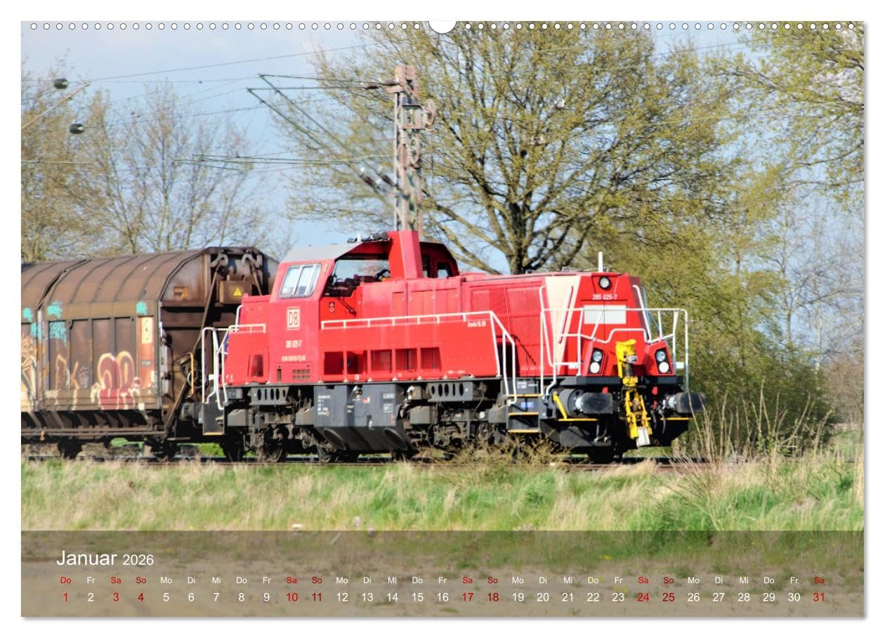Diesel-Loks (Wandkalender 2026 DIN A2 quer), CALVENDO Monatskalender: Die pure Eisenbahnnostalgie! (CALVENDO Mobilitaet)
