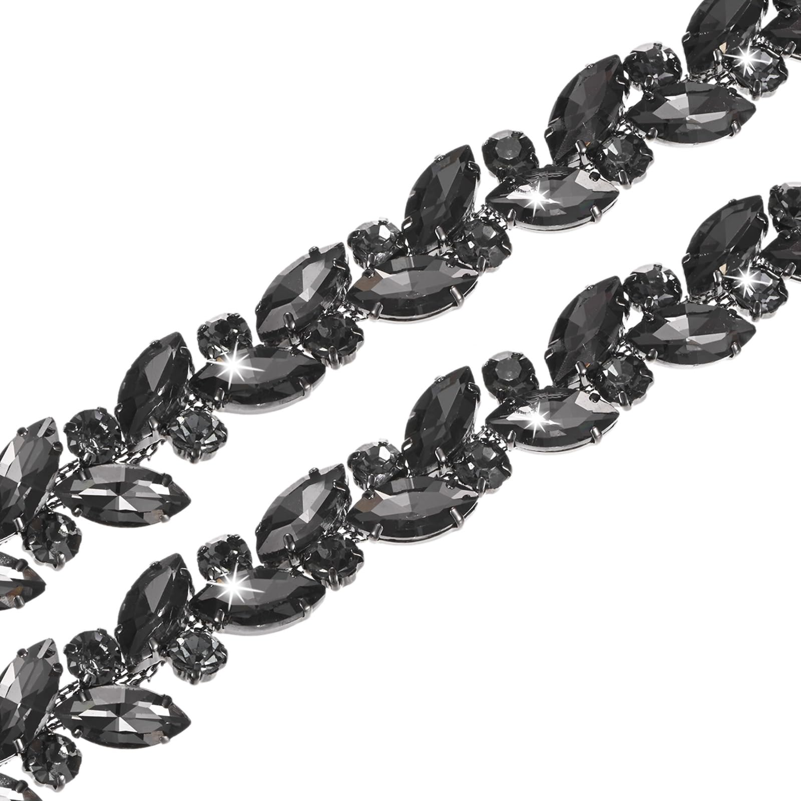 Chaîne de fleurs pour costume de mariée strass cristal et loisirs créatifs couture