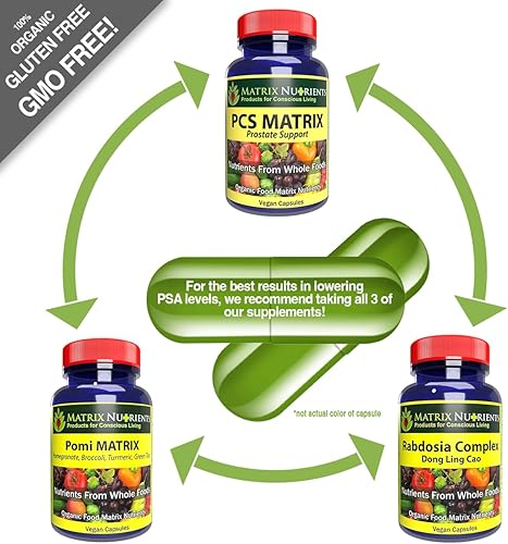 Miniatura 6 de PCS Matrix - Niveles más bajos de PSA para una próstata sana - Ingredientes 100% naturales Saw Palmetto, Rabdosia, Scute Plantago Focium,