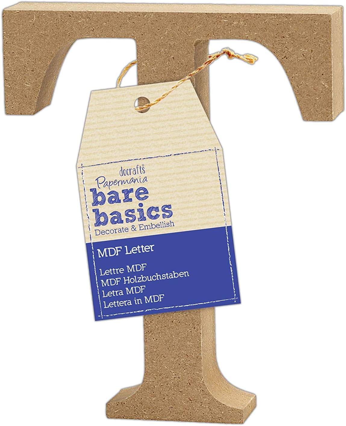 MDF Letter (1 piece) - Bare Basics - T
